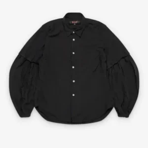 Comme des Garçons Puff Sleeve Shirt Black Front Side