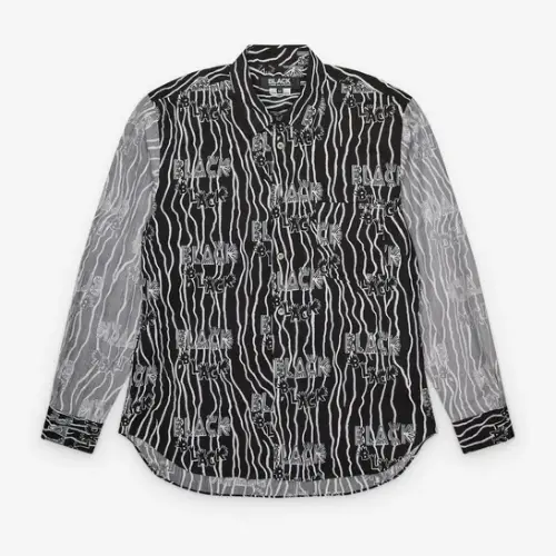 Comme des Garçons Reverse Panel Shirt Black Comme des Garçons Reverse Panel Shirt Black Front