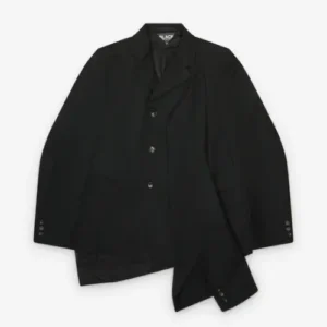 Comme des Garçons Sleeve-Detail Jacket Black Front Side view