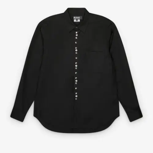 Comme des Garçons Studded Blouse Black Comme des Garçons Studded Blouse Black Front