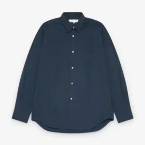 CDG Shirt Forever Men's Classic Fit Woven Cotton Shirt Navy Front