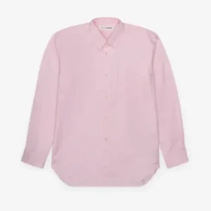 CDG Shirt Forever Men's Classic Fit Woven Cotton Shirt Pink Front