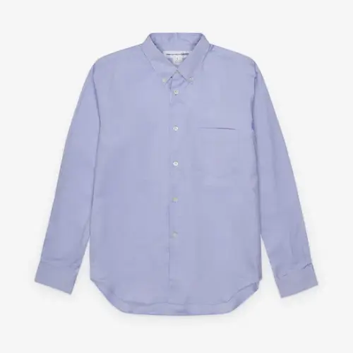CDG Shirt Forever Men's Cotton Shirt Blue Oxford CDG Shirt Forever Men's Cotton Shirt Blue Oxford Front