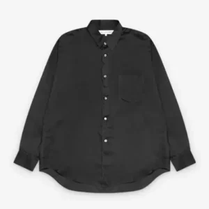 CDG Shirt Forever Men's Cupra Taffetas Narrow Classic Shirt Black Front