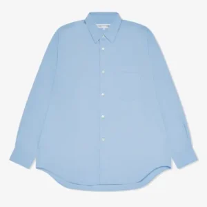 CDG Shirt Forever Men's Narrow Classic Shirt Blue Plain Front